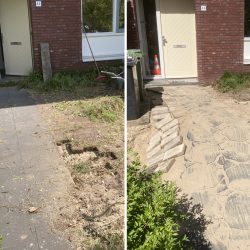 pad hergebruiken tot flagstones (lichte glooiing)